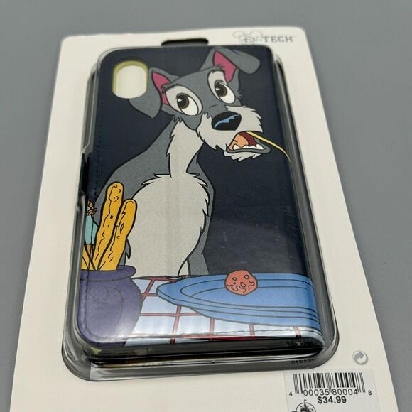 NIP Disney Parks D-Tech Lady & The Tramp iPhone XS Folio Case Spaghetti Dinner - Picture 5 of 10